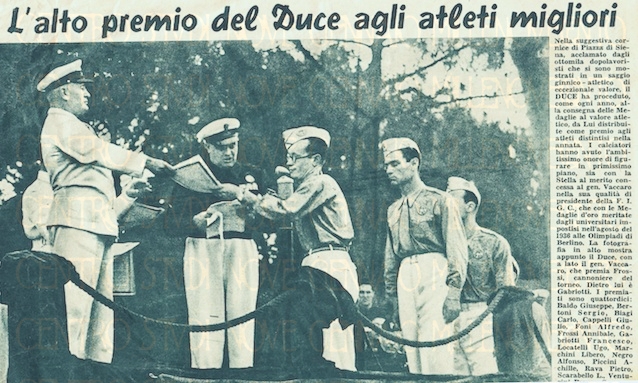 Premiazione Olimpiadi Berlino 1936 1